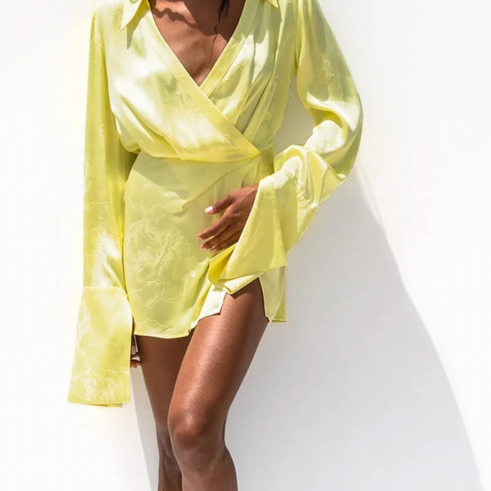 BNWT Rat and Boa Yellow dress with slit